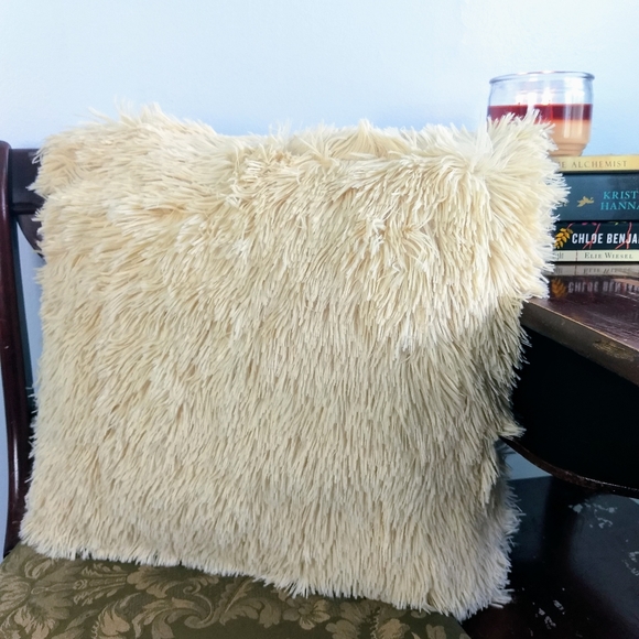 Fluffy Pillow Covers! Pink | Gray | Cream - Picture 5 of 7